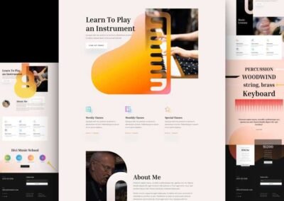 Single Service Page Music Teacher